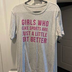 Girls who like sport tee